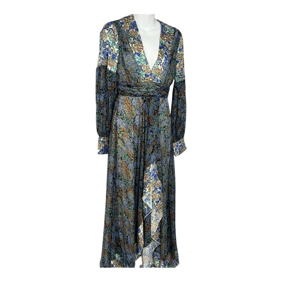 ASOS Hippie Fairycore Festival Mermaid Maxi Dress Ditsy Print Boho Floral Vamp - Picture 3 of 13